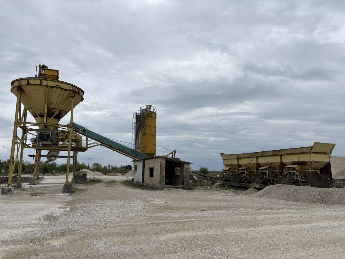 Centrale de graves ciment